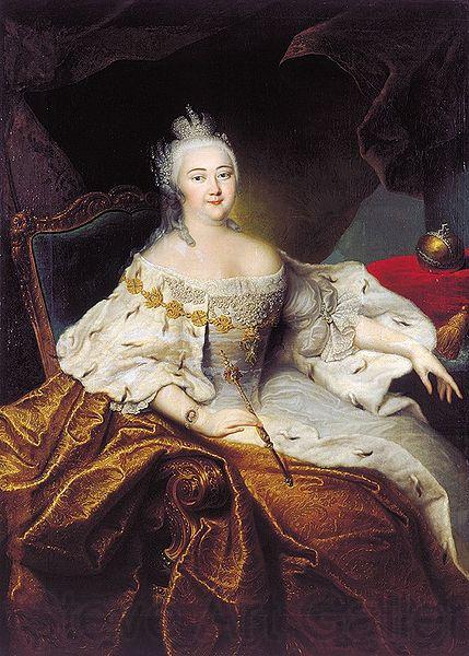 Christoph Nathe Portrait of Elizabeth of Russia France oil painting art